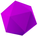 Hexágono morado png